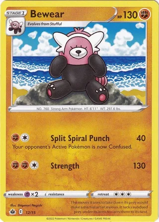 Bewear #12 · McDonald's Collection 2022 Pokémon card