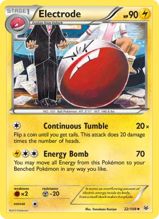 Electrode #22 · Roaring Skies Pokémon card