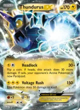 Thundurus EX · Roaring Skies Pokémon card