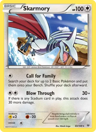 Skarmory #69 · Roaring Skies Pokémon card