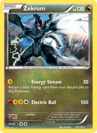 Zekrom #64 · Roaring Skies Pokémon card