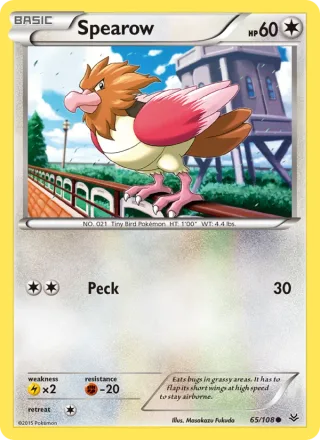 Spearow #65 · Roaring Skies Pokémon card