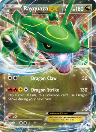 Rayquaza EX #60 · Roaring Skies Pokémon card