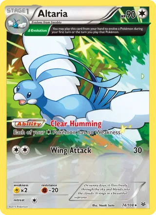 Altaria #74 · Roaring Skies Pokémon card