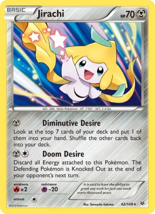 Jirachi #42 · Roaring Skies Pokémon card