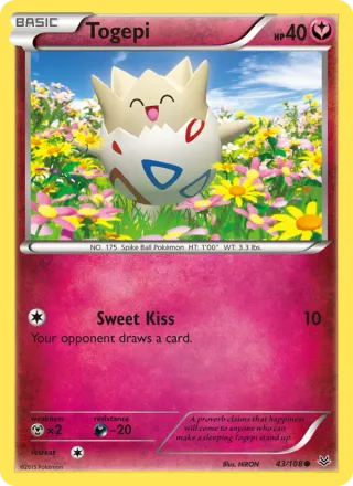 Togepi #43 · Roaring Skies Pokémon card