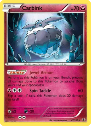 Carbink #47 · Roaring Skies Pokémon card