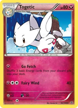 Togetic #44 · Roaring Skies Pokémon card