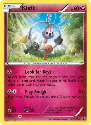 Klefki #48 · Roaring Skies Pokémon card