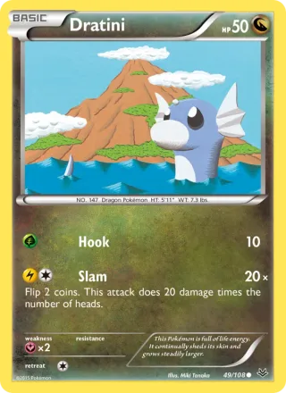Dratini #49 · Roaring Skies Pokémon card