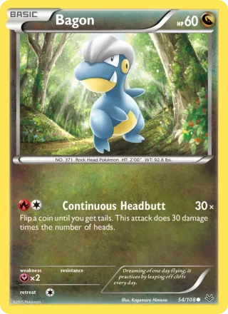 Bagon #54 · Roaring Skies Pokémon card