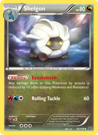 Shelgon #56 · Roaring Skies Pokémon card