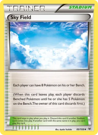 Sky Field #89 · Roaring Skies Pokémon card