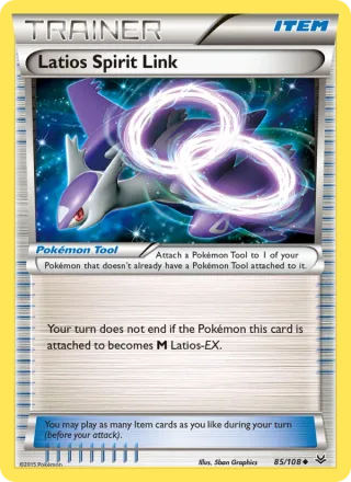 Latios Spirit Link #85 · Roaring Skies Pokémon card