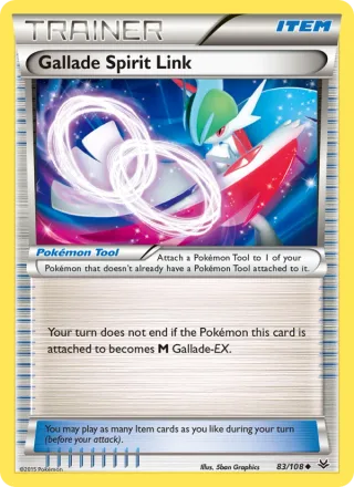 Gallade Spirit Link #83 · Roaring Skies Pokémon card