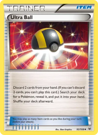Ultra Ball #93 · Roaring Skies Pokémon card
