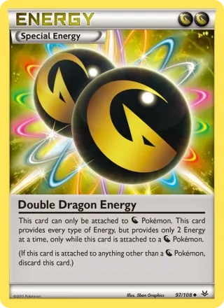 Double Dragon Energy #97 · Roaring Skies Pokémon card