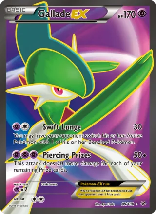 Gallade EX #99 · Roaring Skies Pokémon card