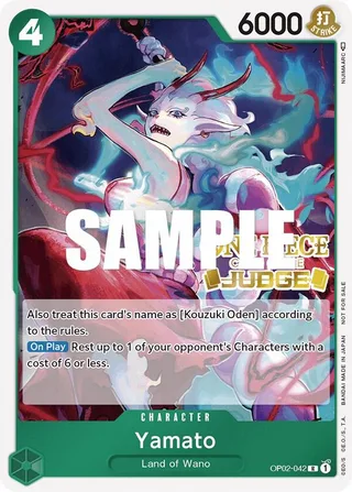 Yamato (Judge) #OP02-042-judge · One Piece Promotion Cards One Piece card