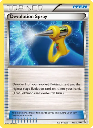 Devolution Spray #113 · Dragons Exalted Pokémon card