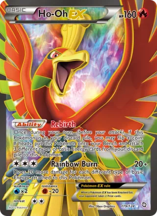 Ho-Oh-EX #119 · Dragons Exalted Pokémon card