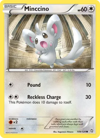 Minccino #109 · Dragons Exalted Pokémon card