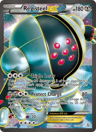 Registeel-EX #122 · Dragons Exalted Pokémon card