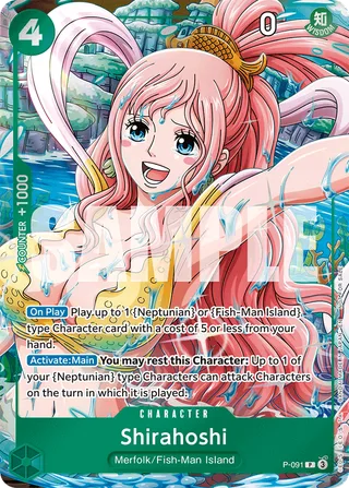 Shirahoshi (Event Pack Vol. 7) #P-091-event-pack-vol-7 · One Piece Promotion Cards One Piece card