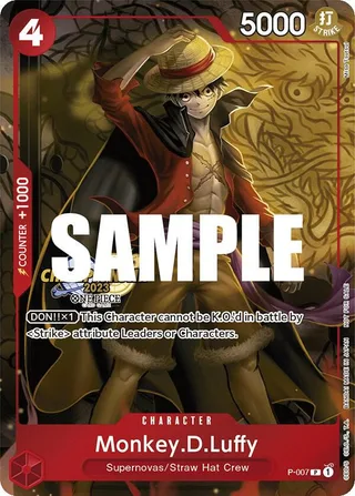 Monkey.D.Luffy (CS 2023 Celebration Pack) #P-007-cs-2023-celebration-pack · One Piece Promotion Cards One Piece card