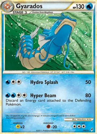Gyarados #7 · Call of Legends Pokémon card