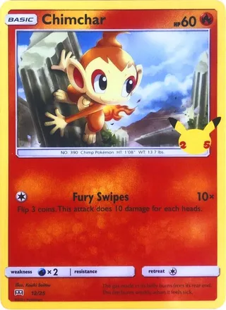 Chimchar #12 · McDonald's Collection 2021 Pokémon card