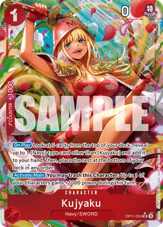 Kujyaku (Alternate Art) #OP11-004-alternate-art · A Fist of Divine Speed One Piece card