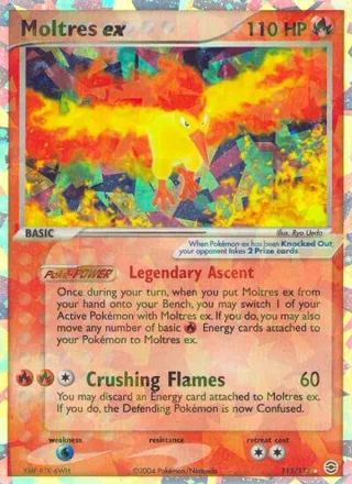 Moltres ex #115 · FireRed & LeafGreen Pokémon card