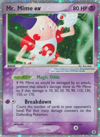 Mr. Mime ex #110 · FireRed & LeafGreen Pokémon card
