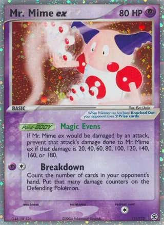Mr. Mime ex #111 · FireRed & LeafGreen Pokémon card
