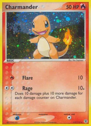 Charmander #113 · FireRed & LeafGreen Pokémon card