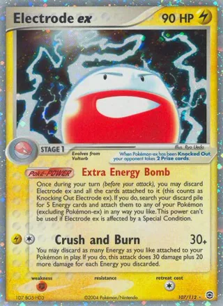 Electrode ex #107 · FireRed & LeafGreen Pokémon card