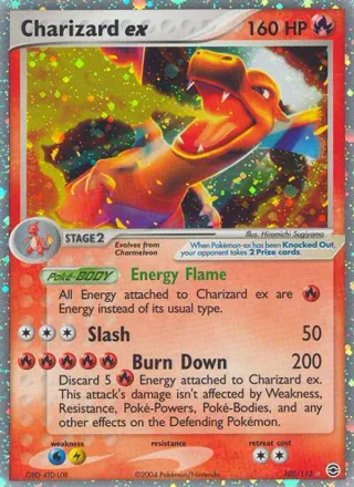 Charizard ex #105 · FireRed & LeafGreen Pokémon card