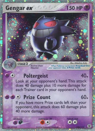 Gengar ex #108 · FireRed & LeafGreen Pokémon card