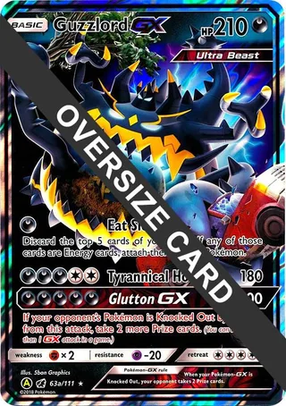 Guzzlord GX #063a · Jumbo cards Pokémon card