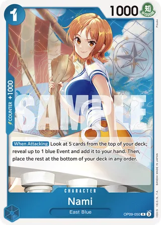 Nami #OP09-050 · Emperors in the New World One Piece card