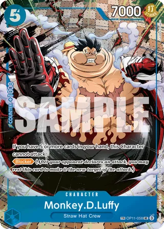 Monkey.D.Luffy (TR) #OP11-058-tr · Carrying On His Will One Piece card