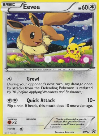 Eevee #BW97 · BW Black Star Promos Pokémon card