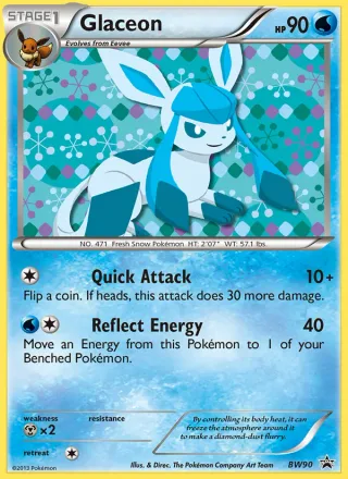 Glaceon #BW90 · BW Black Star Promos Pokémon card