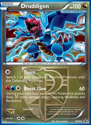 Druddigon #BW80 · BW Black Star Promos Pokémon card