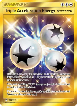 Triple Acceleration Energy #234 · Unbroken Bonds Pokémon card