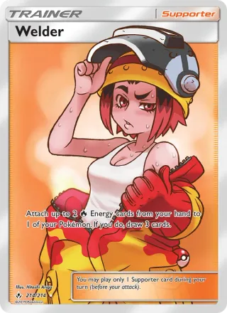 Welder #214 · Unbroken Bonds Pokémon card