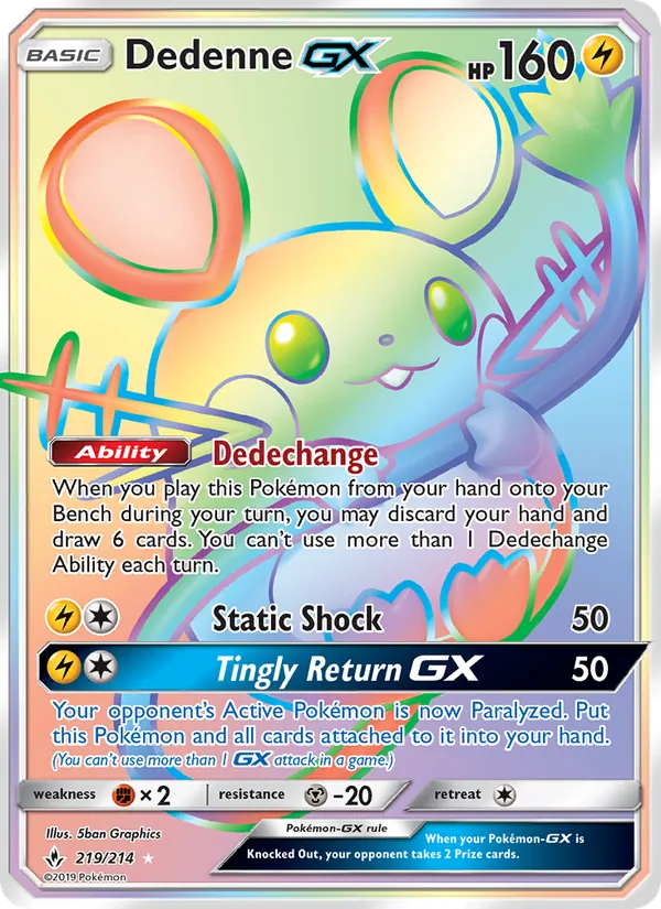 Dedenne GX full card art