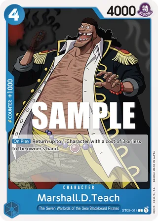 Marshall.D.Teach #ST03-014 · Revision Pack Cards One Piece card