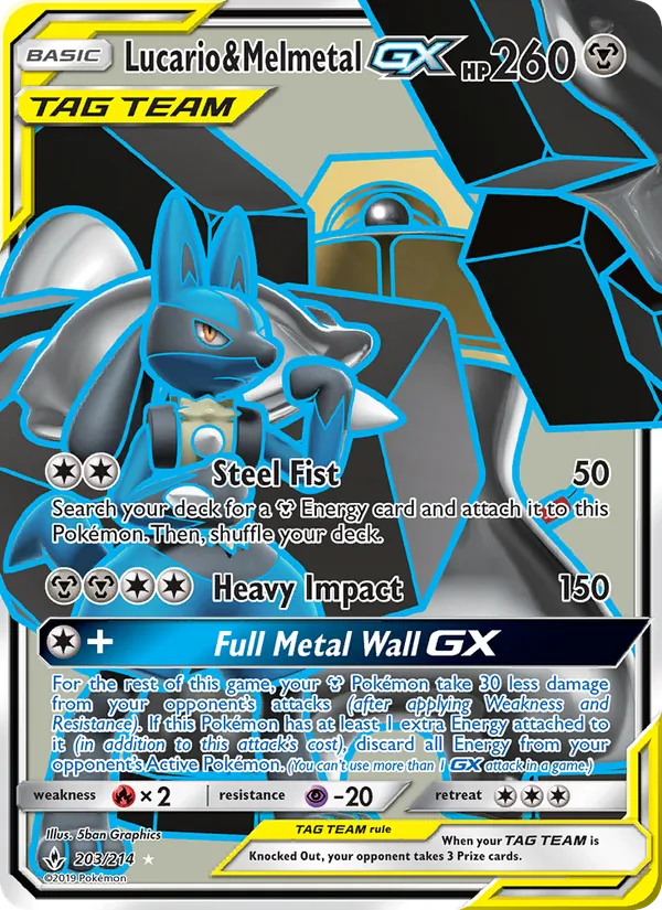 Lucario & Melmetal GX full card art